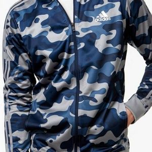 blue camo adidas jacket